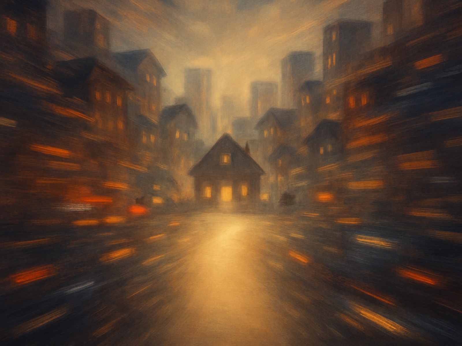 Atmospheric real estate editorial image