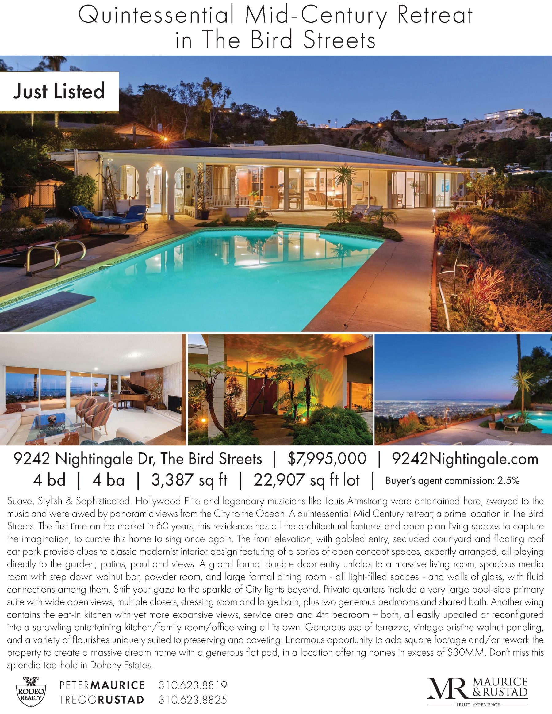 Property flyer for 9242 Nightingale Drive in the Bird Streets